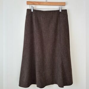 Brown Women's Midi Skirt